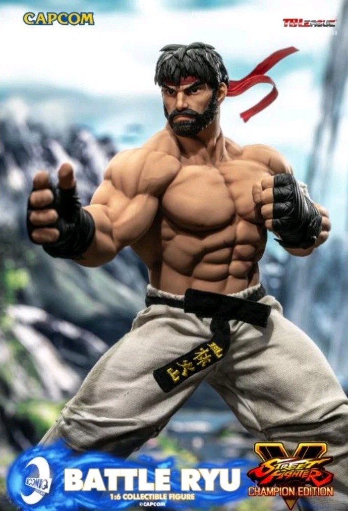 ICONIQ STUDIOS BATTLE RYU STREET FIGHTER 5 ACTION FIGURE 1/6 NEW/SEALED