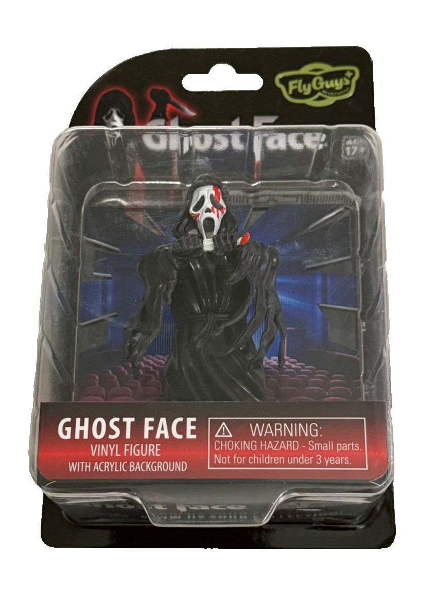CultureFly Fly Guys GHOST FACE Vinyl Figure with Acrylic Background NEW