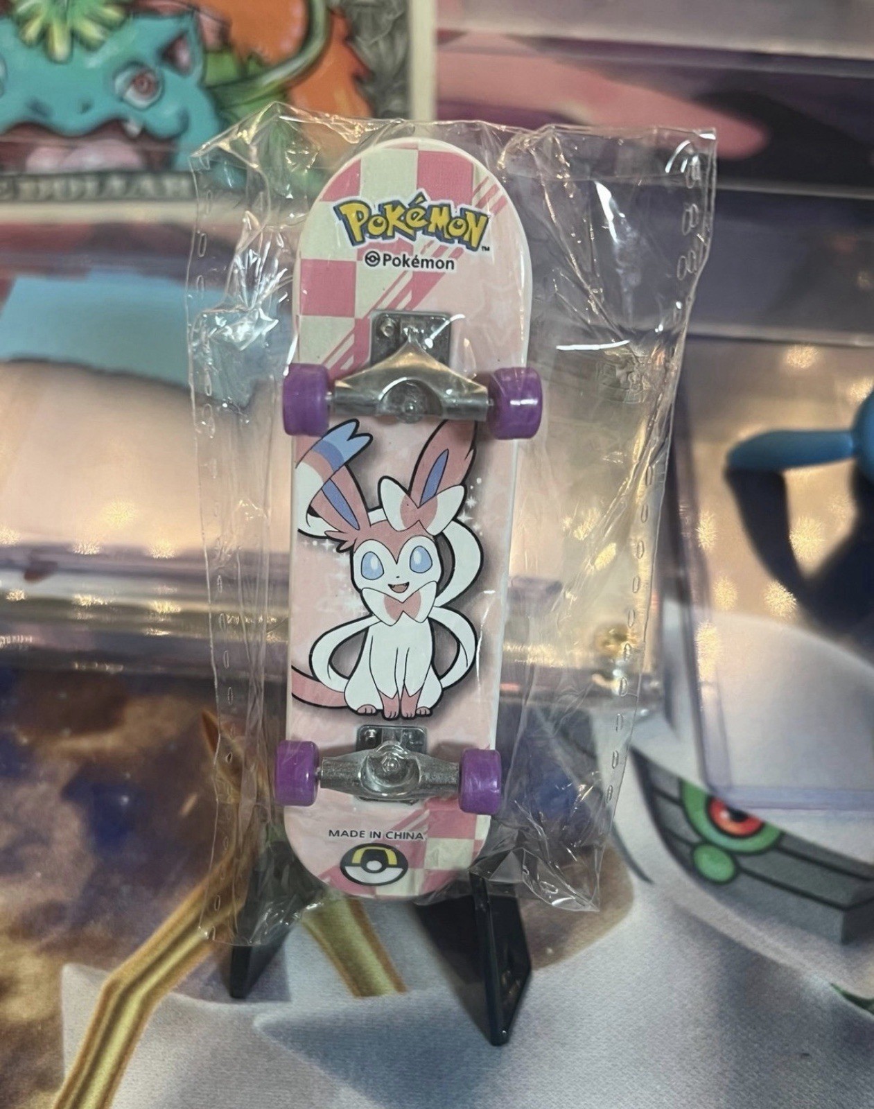 Pokemon Stakeboards Mini Figure Set of 2 Eevee & Sylveon New Sealed Korean Toys