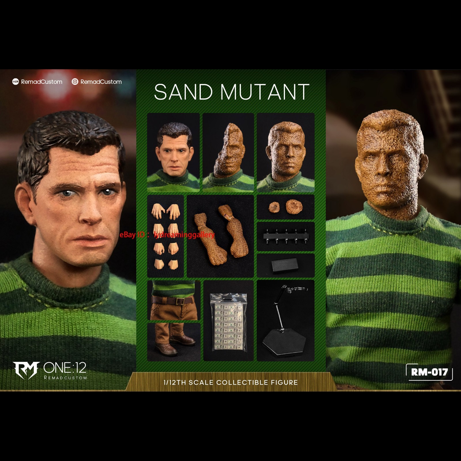 RemadCustom RM-017 Marvel Sandman 1/12 Limited Action Figure standard edition