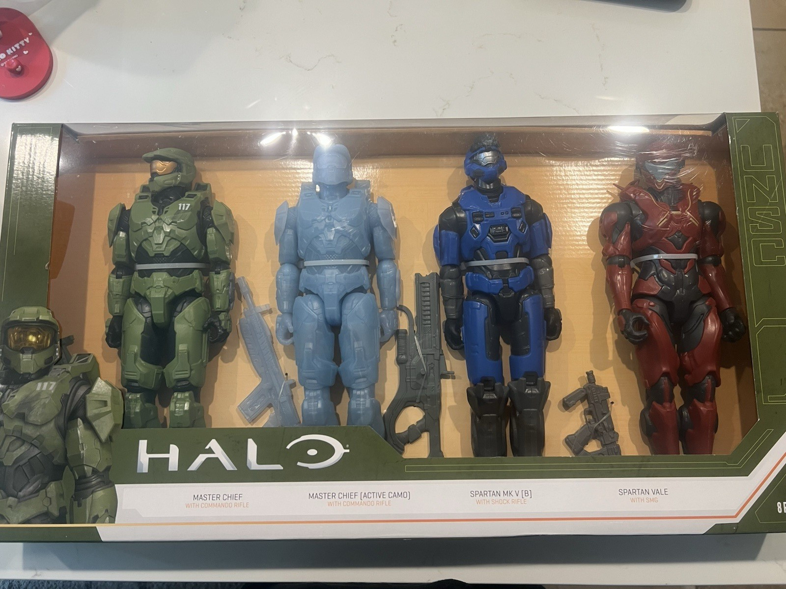 Halo Master Chief Spartan MK V[B] Spartan Vale 4-Figure Set Assault Rifle