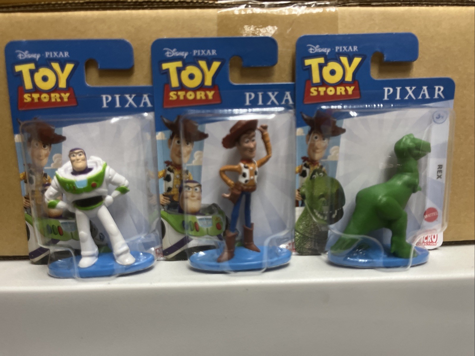 Toy Story Micro Figures Buzz, Woody And Rex Cake Topper/ Decoration Mini 3″