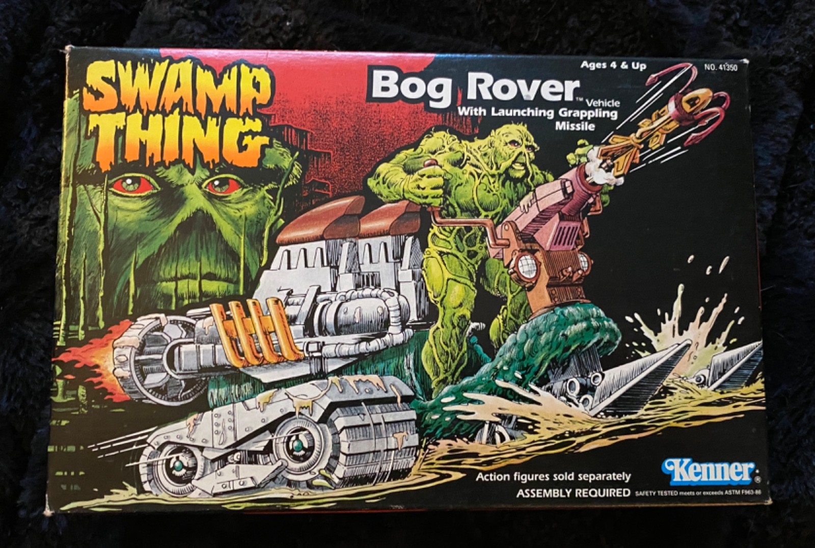 Cool! NIB/Factory Sealed Original Vintage Swamp Thing Bog Rover Vehicle, Kenner