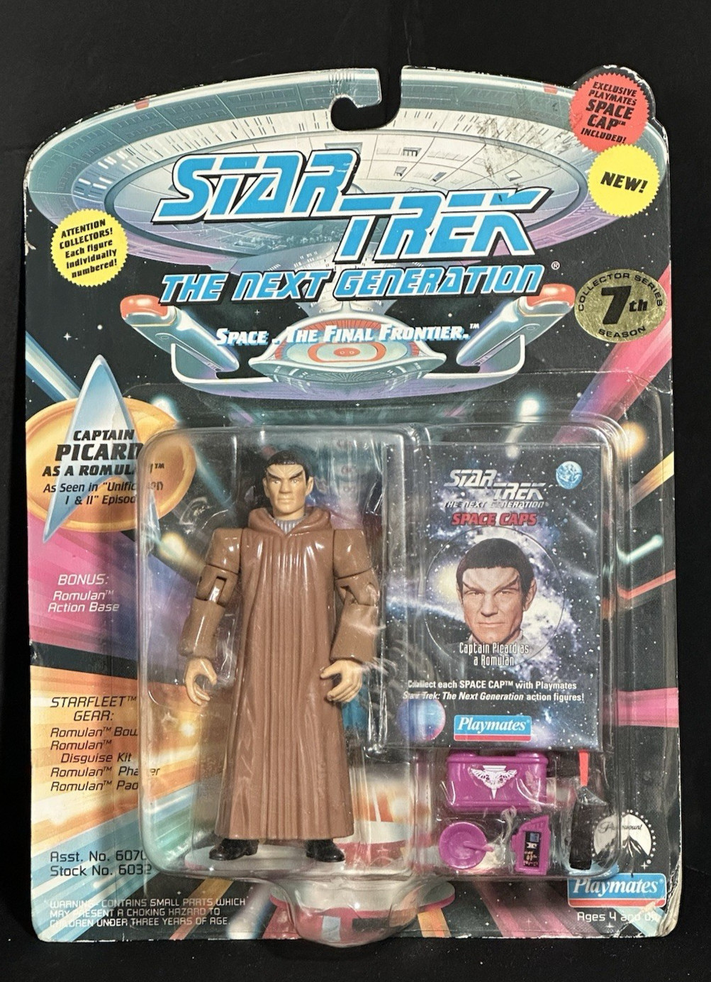 STAR TREK Generations Captain Picard Action Figure (1994) New Sealed Vtg.