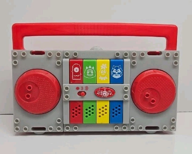 Yo Gabba Gabba Mega Bloks DJ Lance Boombox 85008 Sounds Brobee Foofa READ
