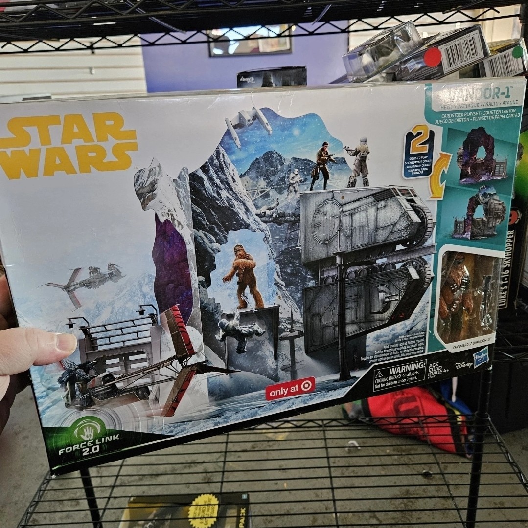 STAR WARS – Hasbro Disney VANDOR-1 CARDSTOCK PLAYSET FORCE LINK 2.0 – Open Box