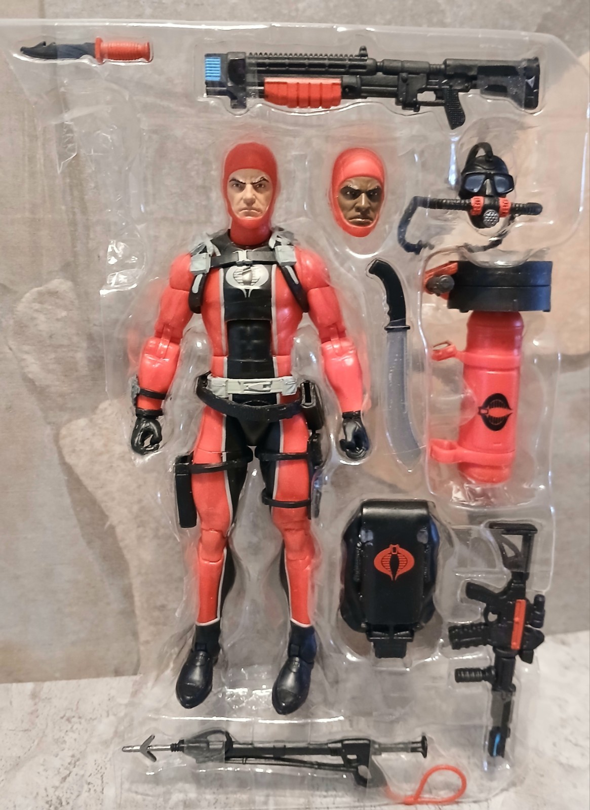 GI Joe Classified Series Cobra Diver Complete 6″ Figure From Mass Device 169 Set