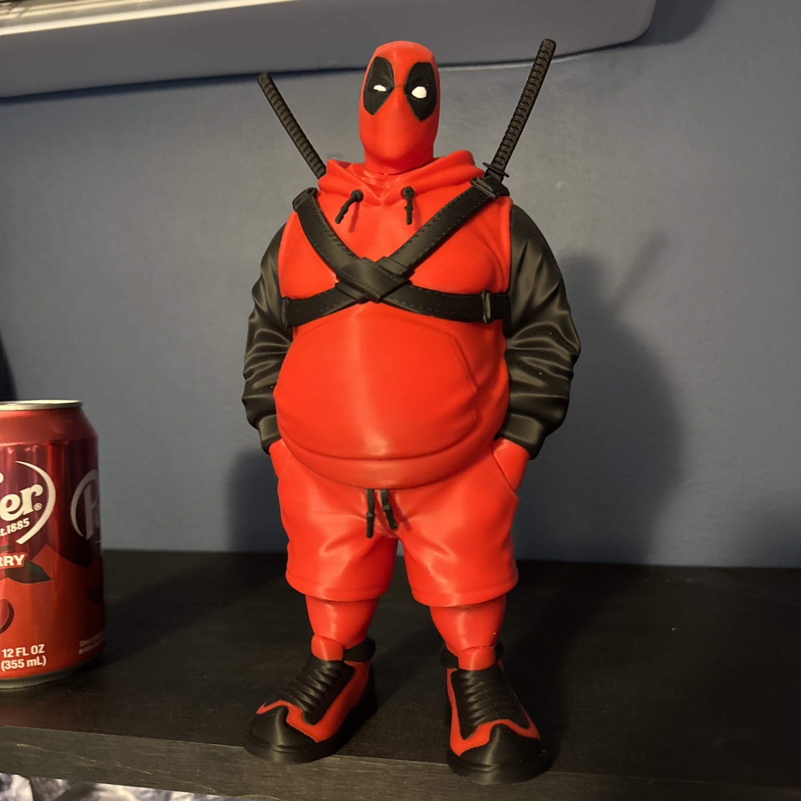 Fat DeadPool 3d Printed Figure 10”