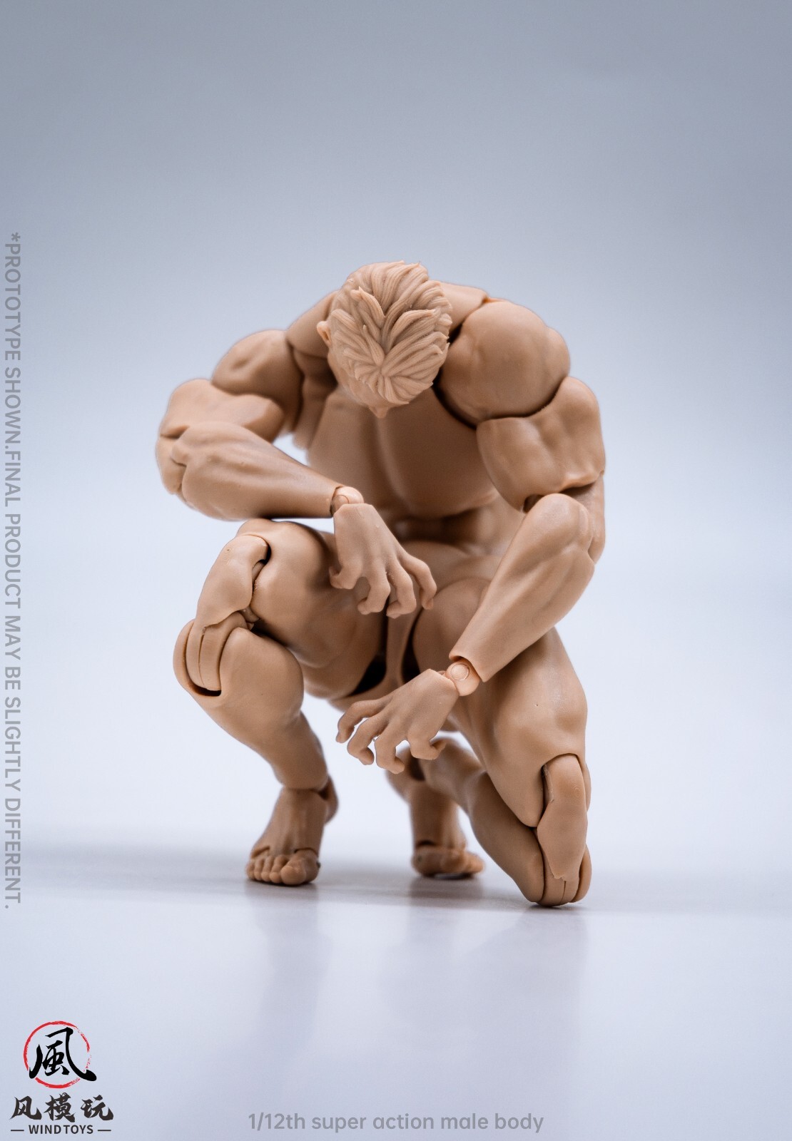 Wind Toys 1/12 Super Flexible Soldier Figure 6inch Male Yellow Joint Body & Head