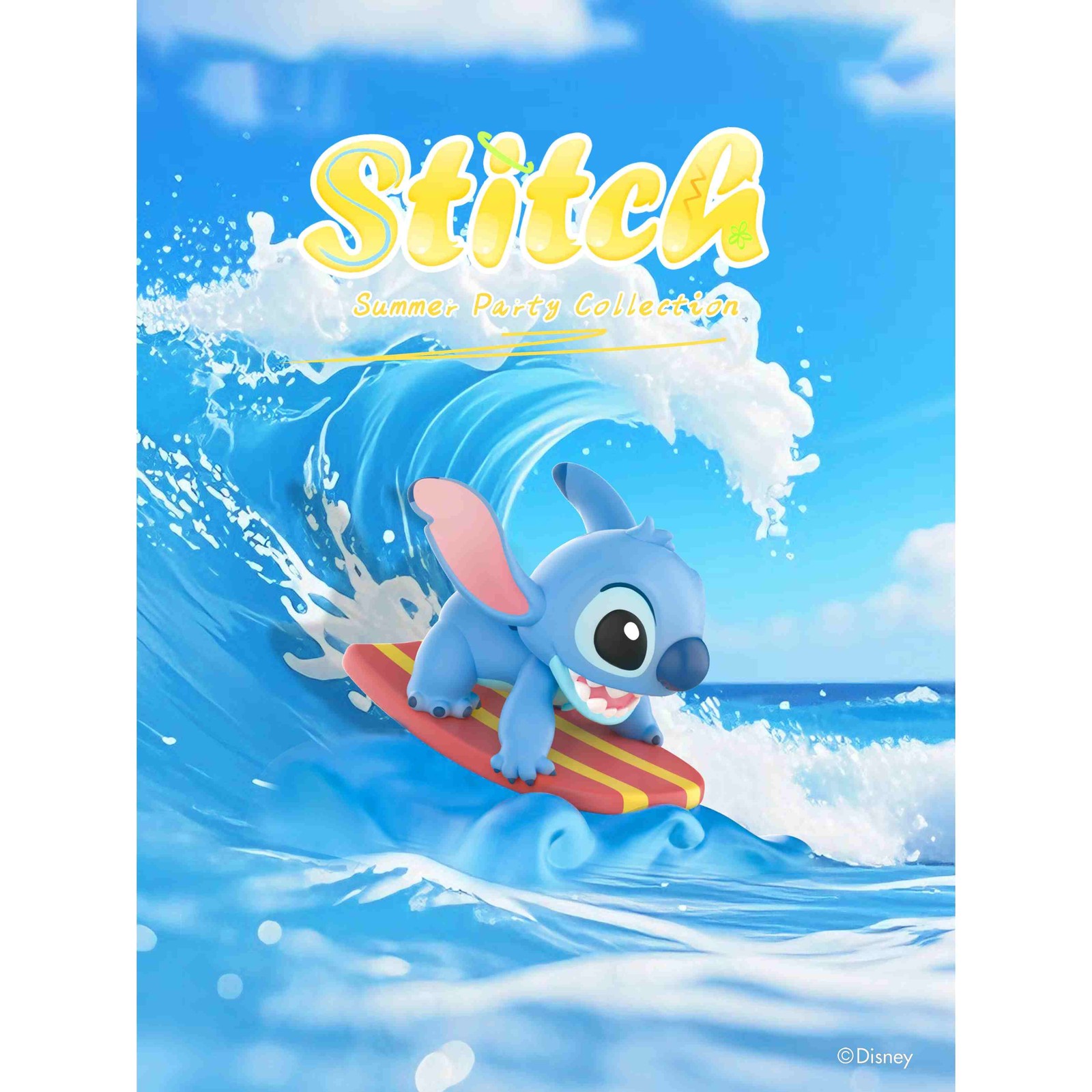 MINISO Stitch Summer Party Series One Blind Box PVC Figure Art Toys Gifts