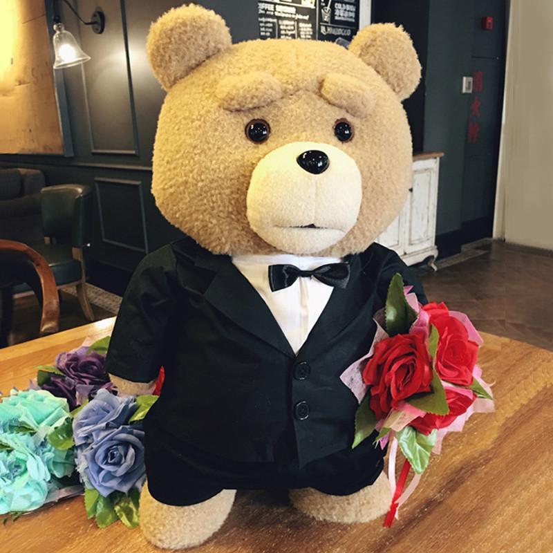 7 styles Movie Teddy Bear Ted 2 Plush Toys In Apron Soft Stuffed Animals Plush