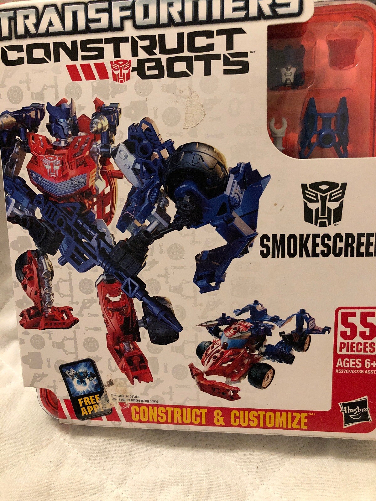 Construct-Bots SMOKESCREEN Elite Class Transformers E1:06 G1 Hasbro New 2013