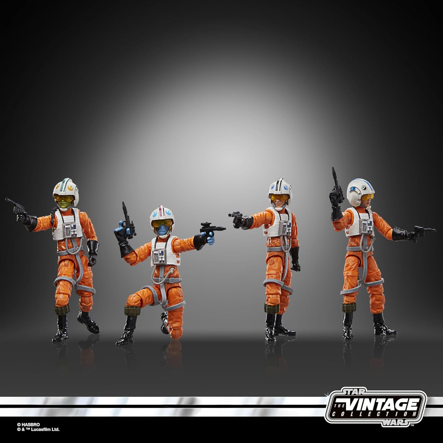 the Vintage Collection X-Wing Pilot 4-Pack, Ahsoka 3.75 Inch Collectible Action