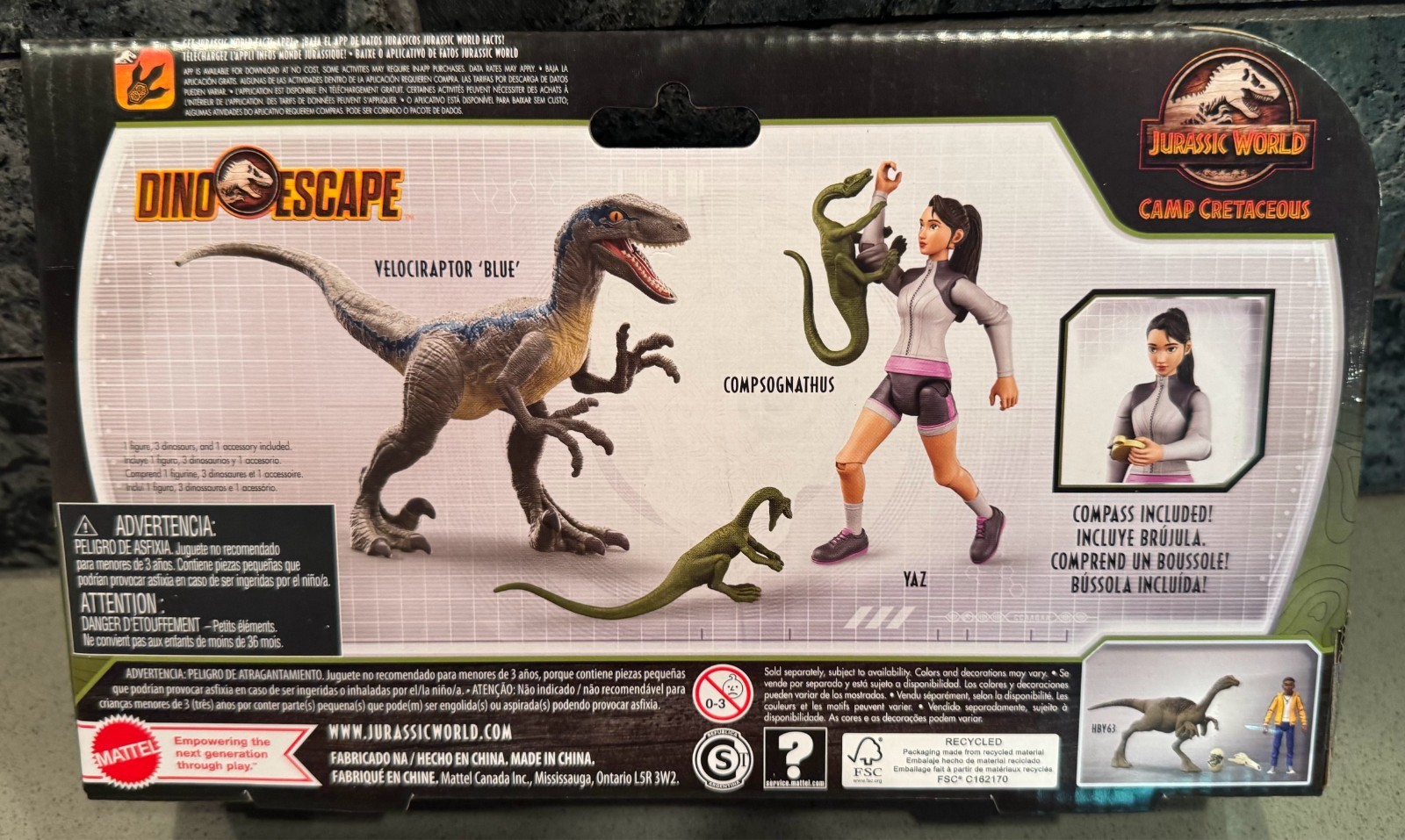 Mattel Jurassic World Yaz & Blue Raptor Figure Pack Camp Cretaceous 2021 Park