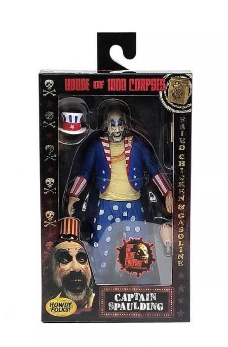 NECA House of 1000 Corpses Captain Spaulding 18cm Horror Action Figure Model Toy