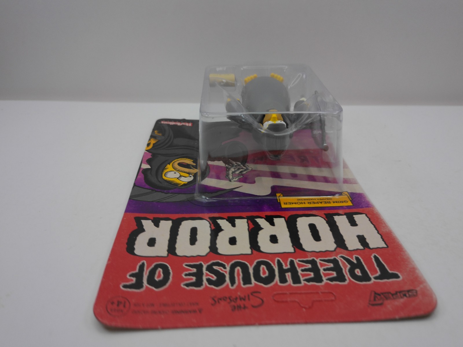 SUPER7 THE SIMPSONS TREEHOUSE OF HORROR GRIM REAPER HOMER REACTION NEW