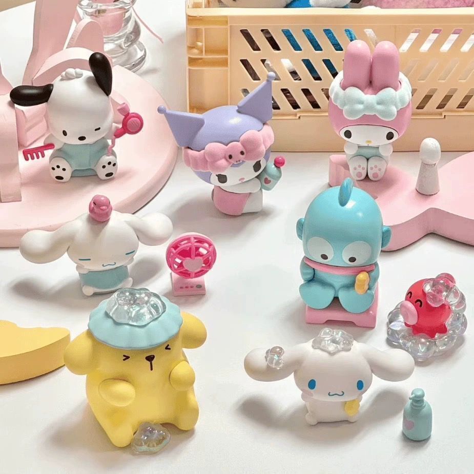 MINISO Sanrio Characters Bath Time Series Confirmed Blind Box Figure Toy Gift !