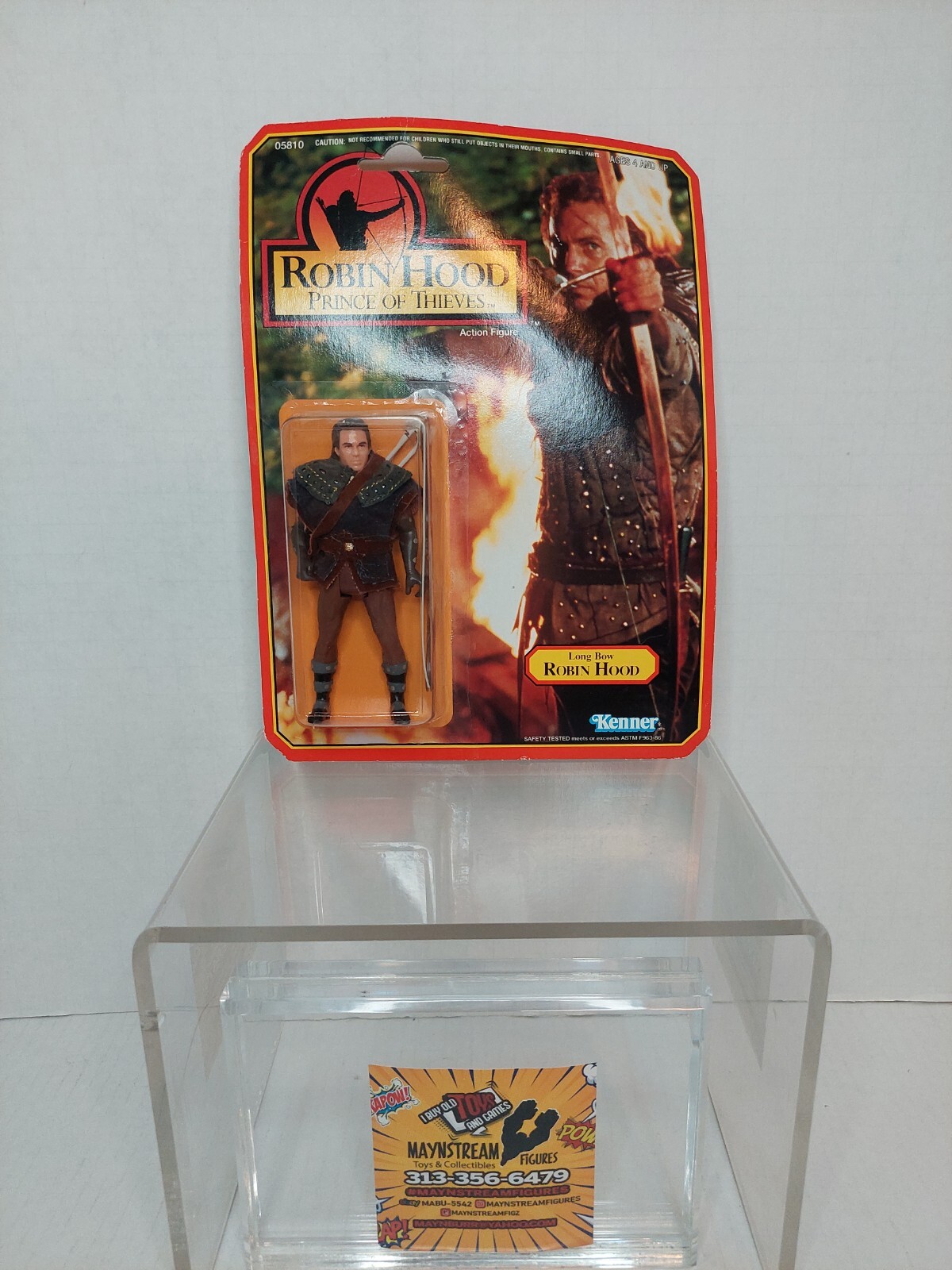 VTG 1991 Kenner Robin Hood Prince of Thieves Long Bow Robin Hood MOC NEW7