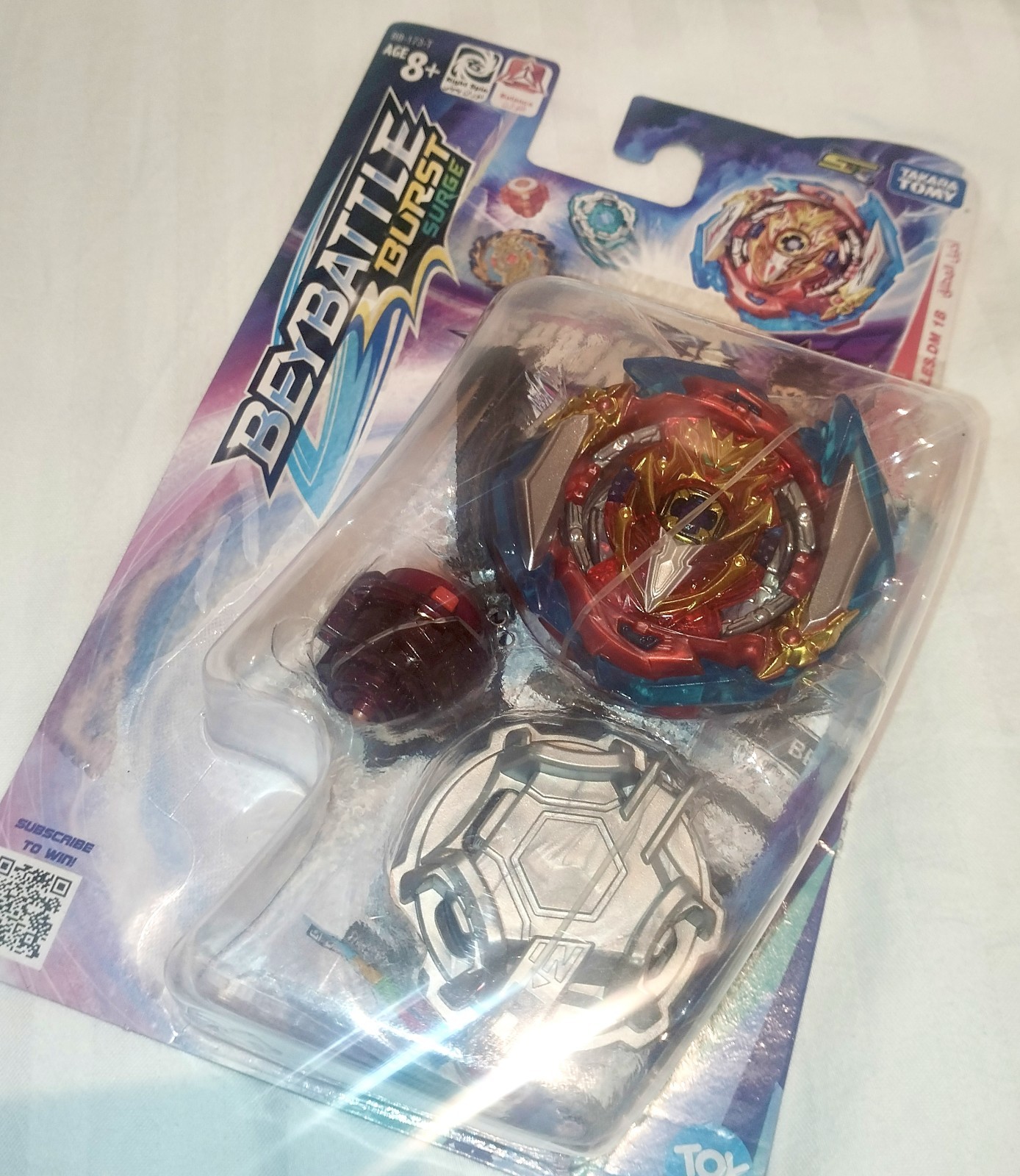 ORIGINAL Takara Tomy Infinite Achilles Beyblade Burst Superking (MENA Version)