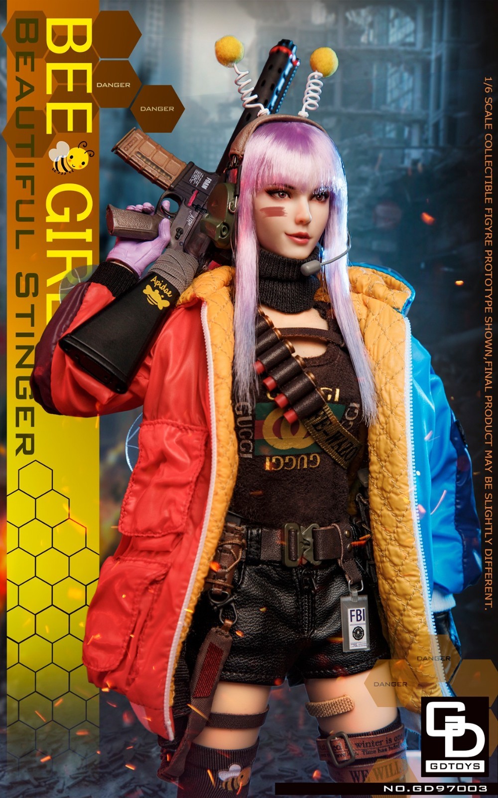 NEW GDTOYS GD97003 End Bee Girl 12″ Collectible Female 1:6 Action Figure