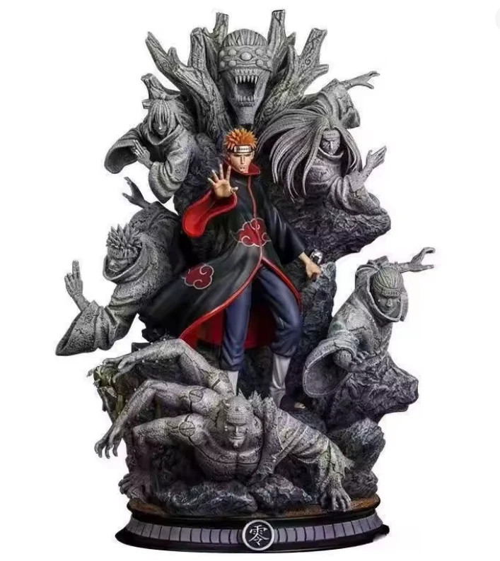 Anime Naruto Shippuden Pain Six Paths Akatsuki PVC Figure GK Statue Collectible
