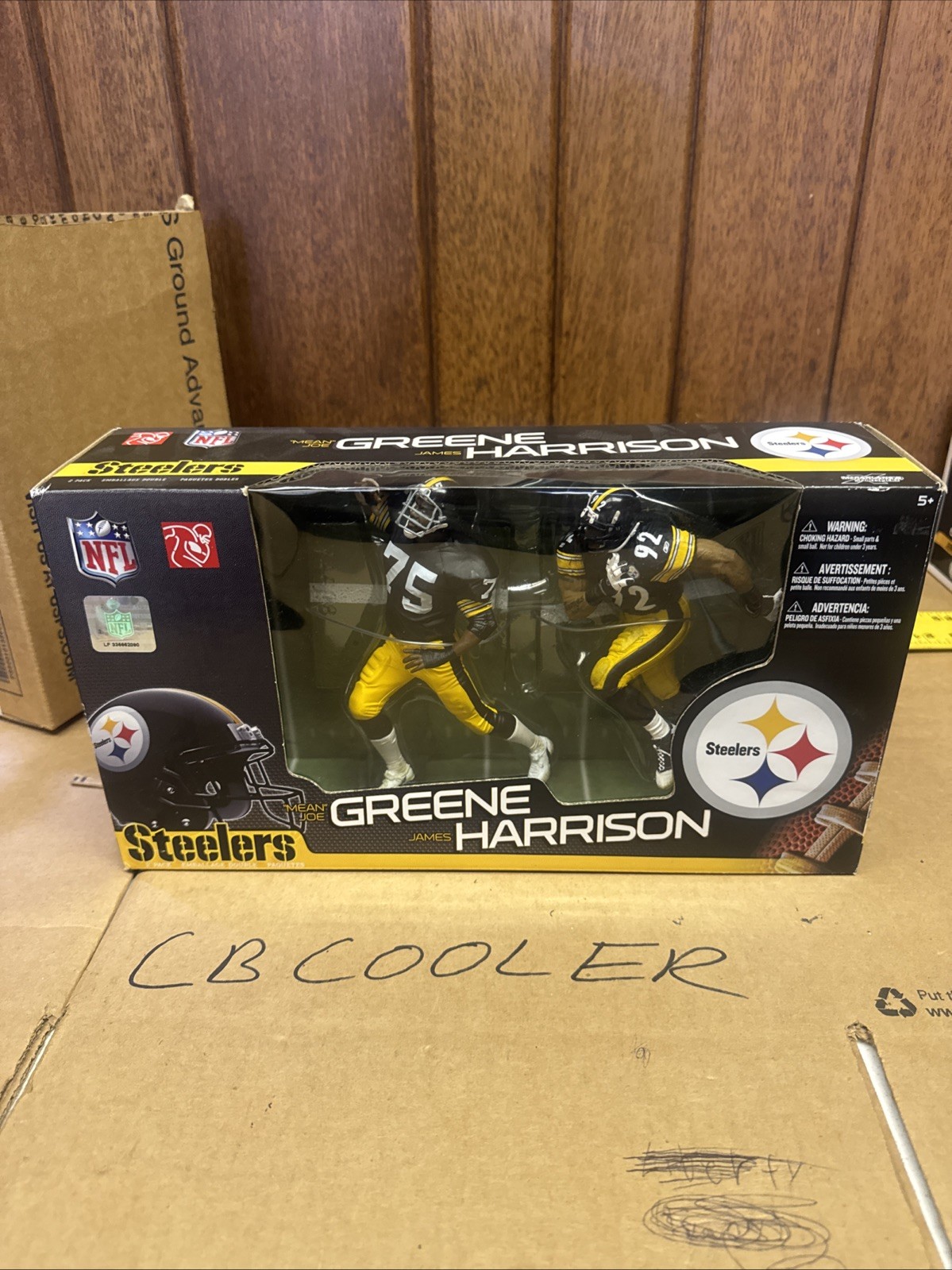 NFL Sports Picks Football Mean Joe Greene & James Harrison Action Figure 2-Pack