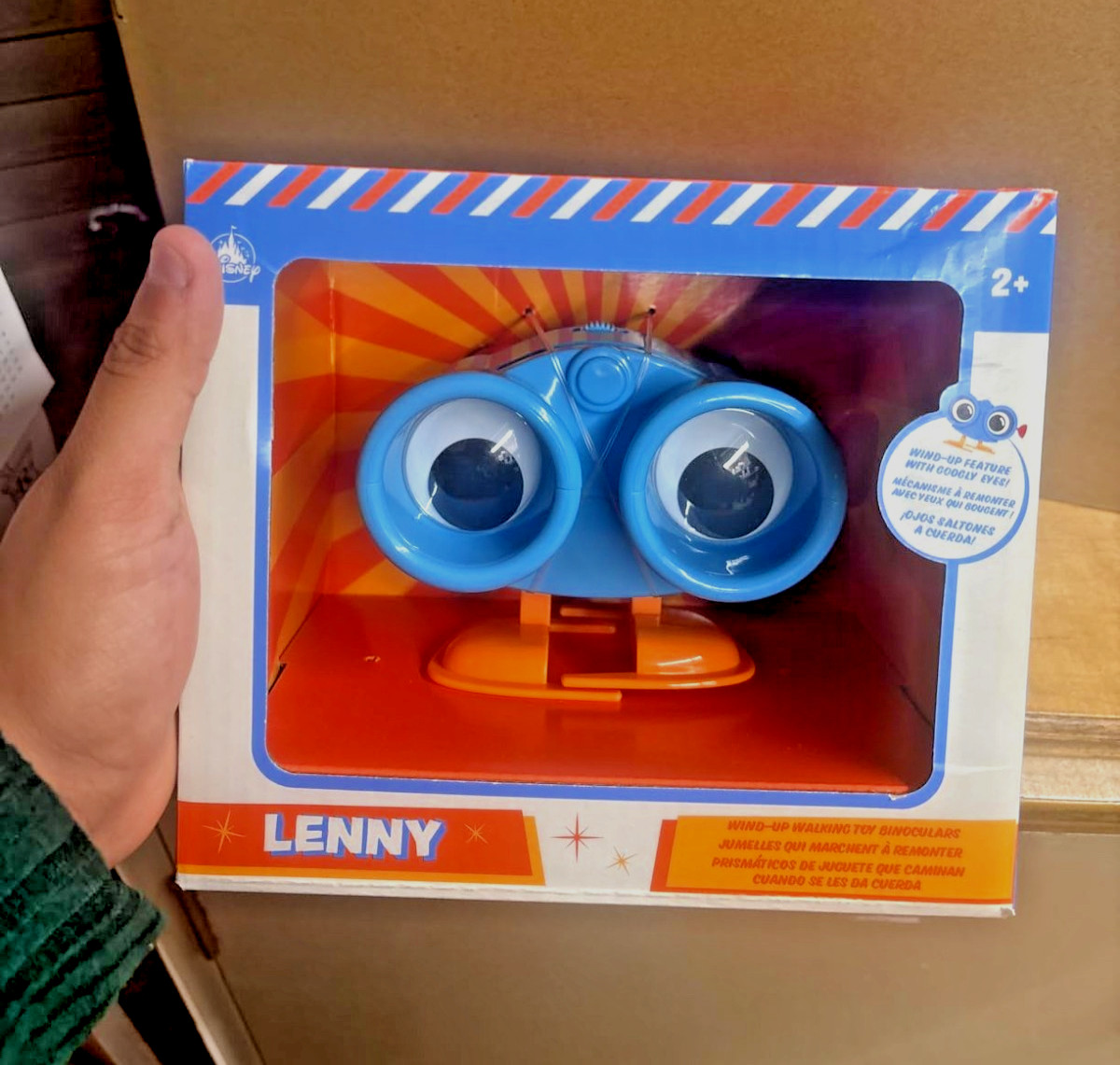 NIB Disney Pixar Toy Story Lenny Wind-Up Walking Toy Binocular 3″