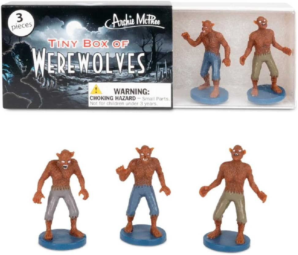 Tiny Box of Werewolves Novelty Mini-Figure Set (3 Piece)