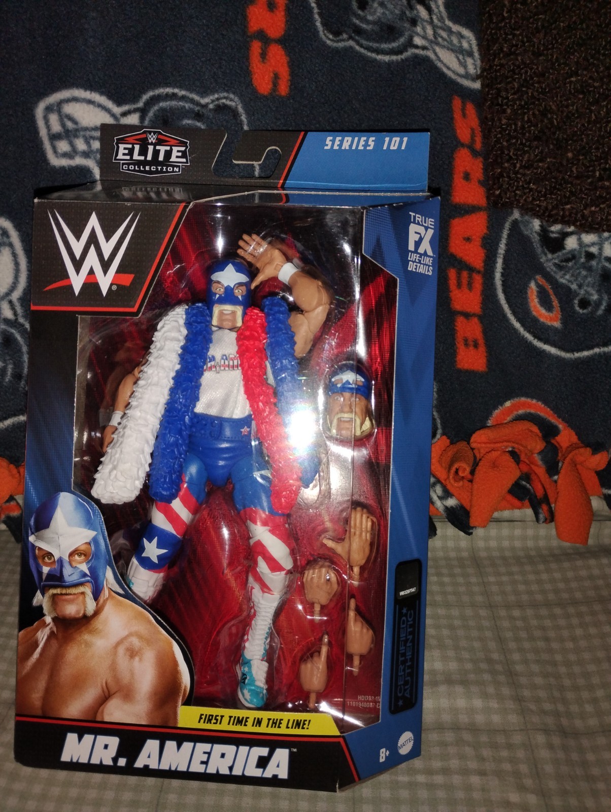 Mattel WWE Elite Collection Series 101 Mr. America Action Figure w/ Alt Head