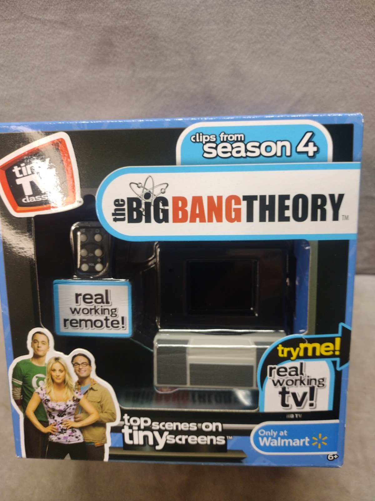 Big Bang Theory Tiny TV Classics Real Working TV & Remote Arcade Toys Brand New!