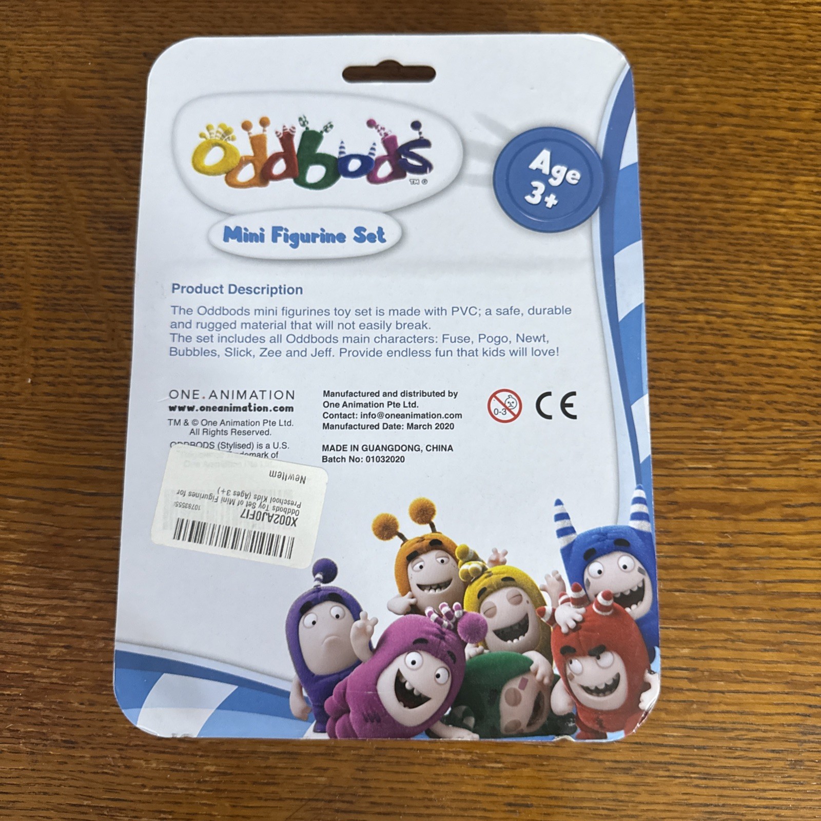 Oddbods Action Figure Mini Figurine Set of 7 Toy Fuse, Jeff, Zee, Newt, Slick…