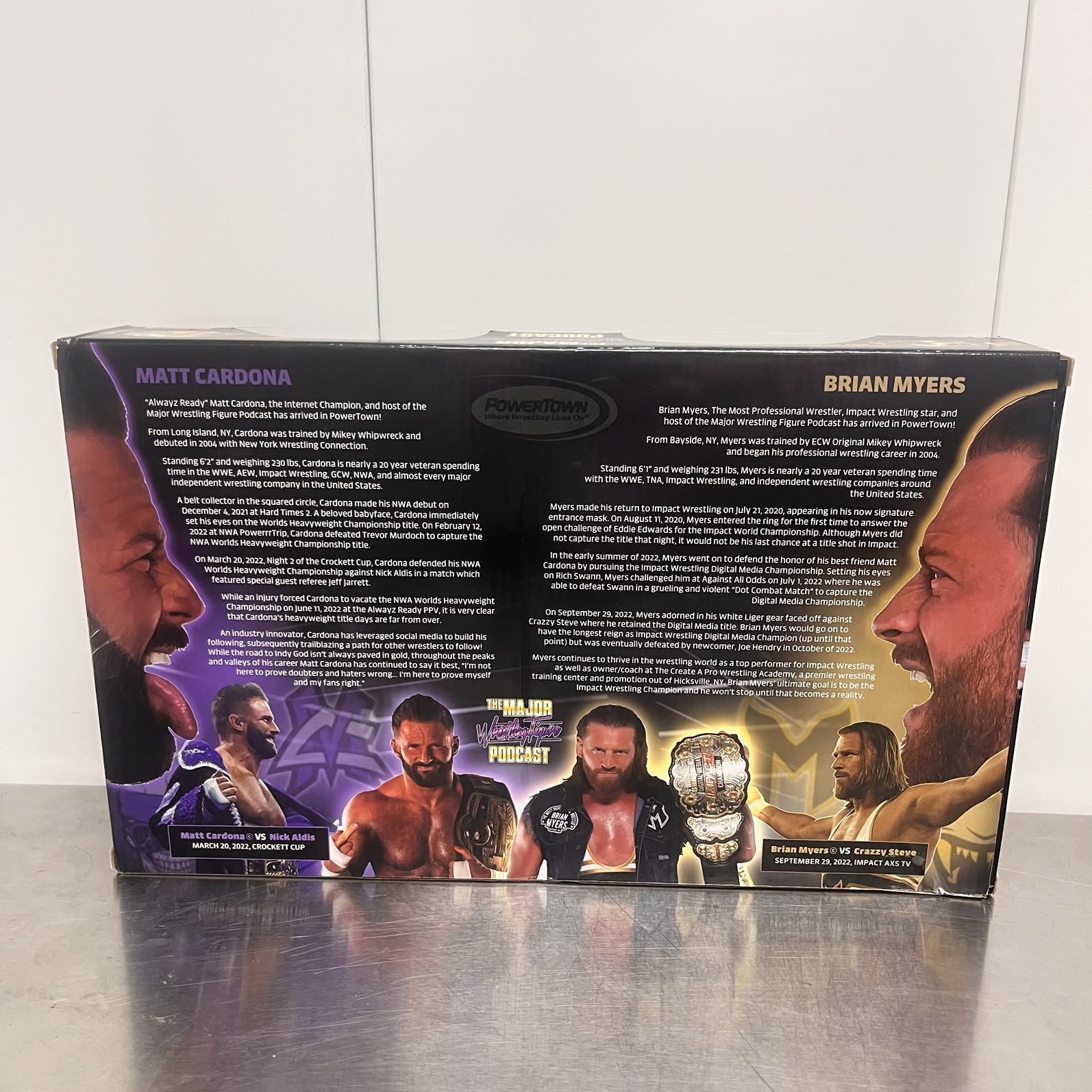 Powertown Ultra Matt Cardona Brian Myers Signed by Matt Cardona/Zack Ryder MWFP