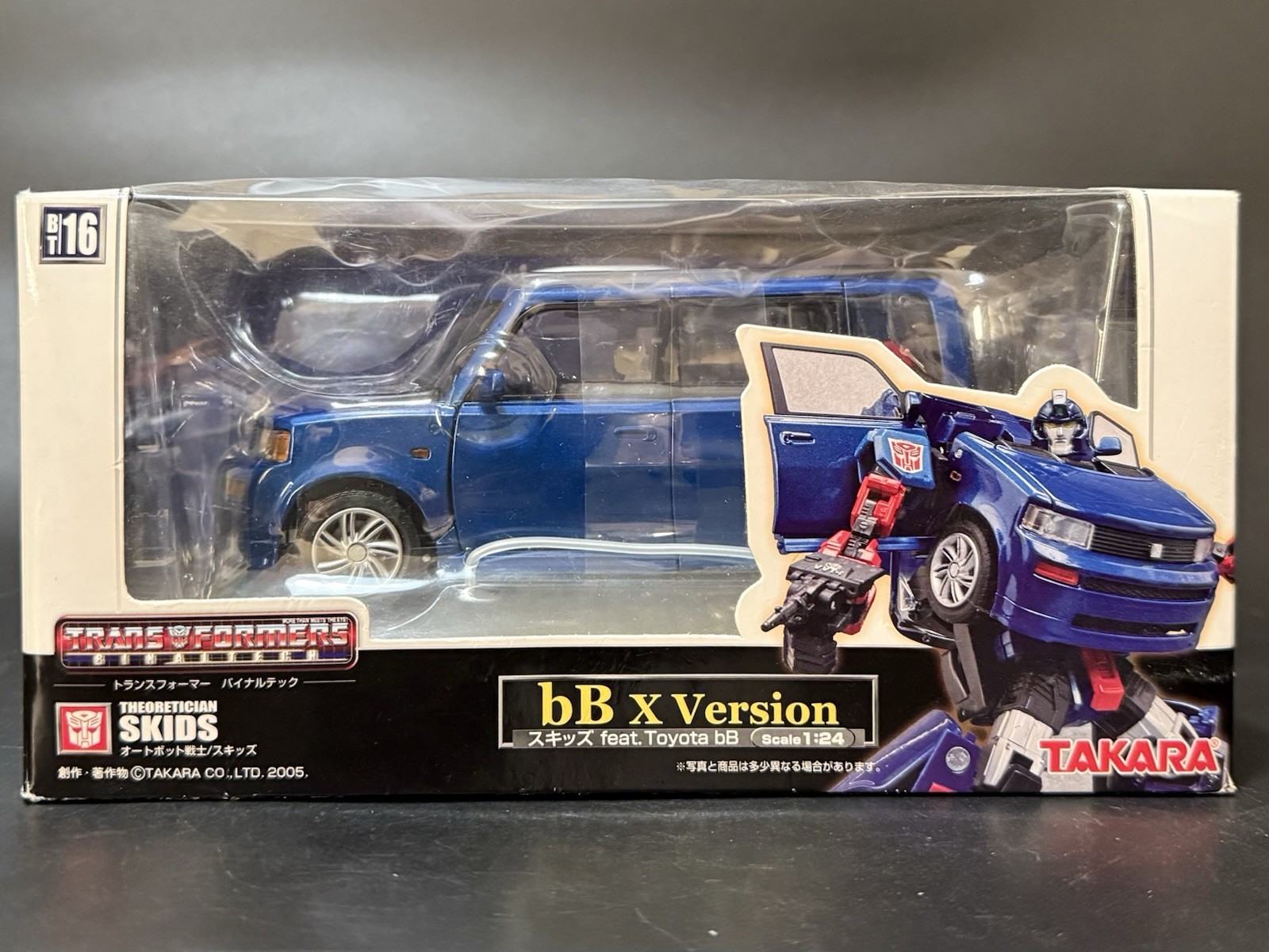 Takara Tomy Transformers Binaltech BT-16 Toyota Scion bB Skids NEW & MiSB!
