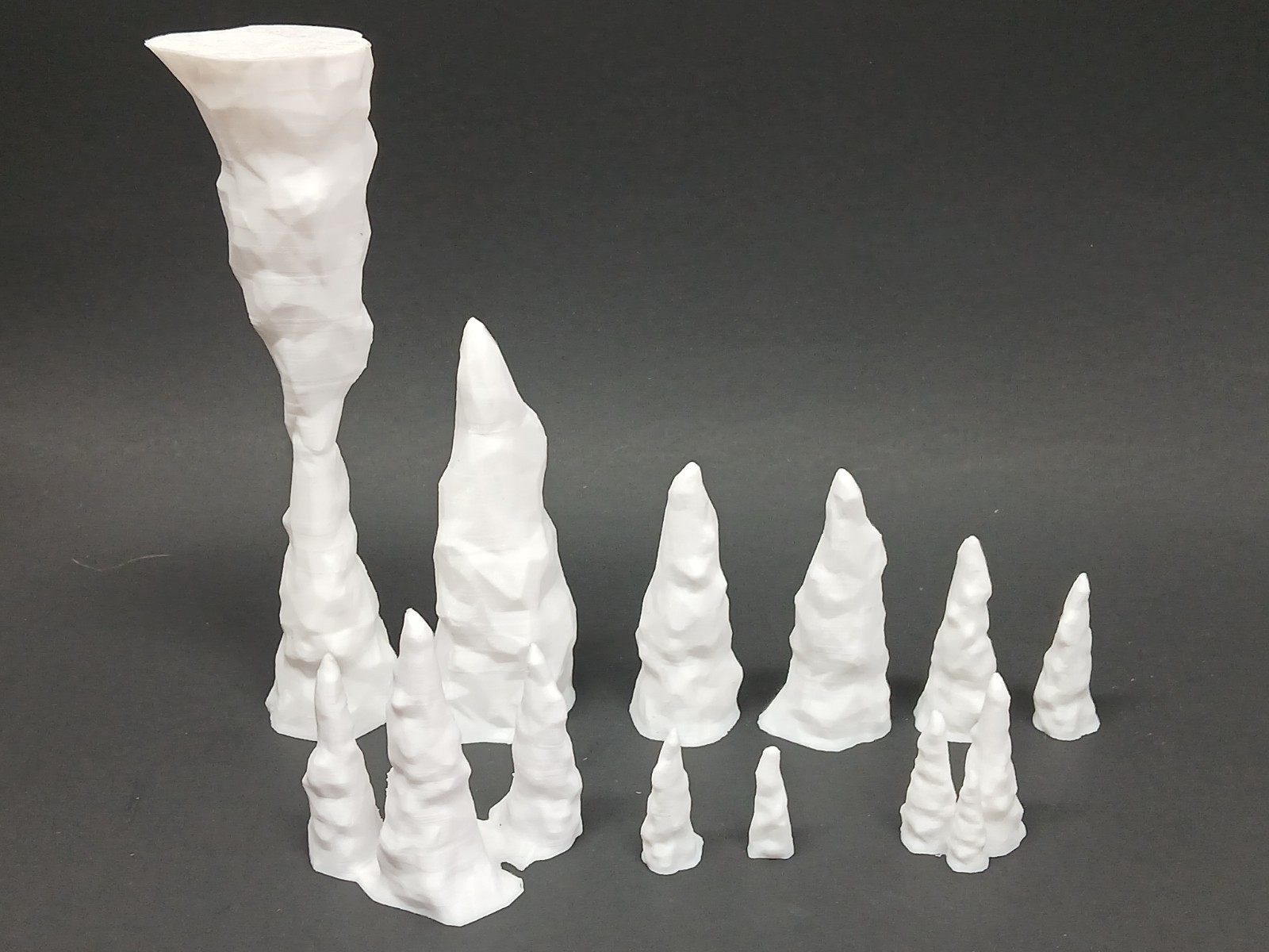 ICE CAVE STELAGMITES TERRAIN 1:18 scale DIORAMA WOMPA CAVE PARTS LOT STAR WARS