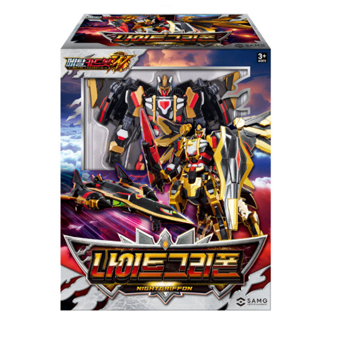 HELLO CARBOT Knight Gryphon Black Gold Transforming Robot Action Figure Toy NEW
