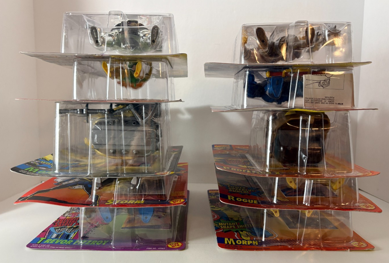 Vintage Toy Biz Marvel X-Men 1993-94 Lot of 10 With Official Trading Card NEW