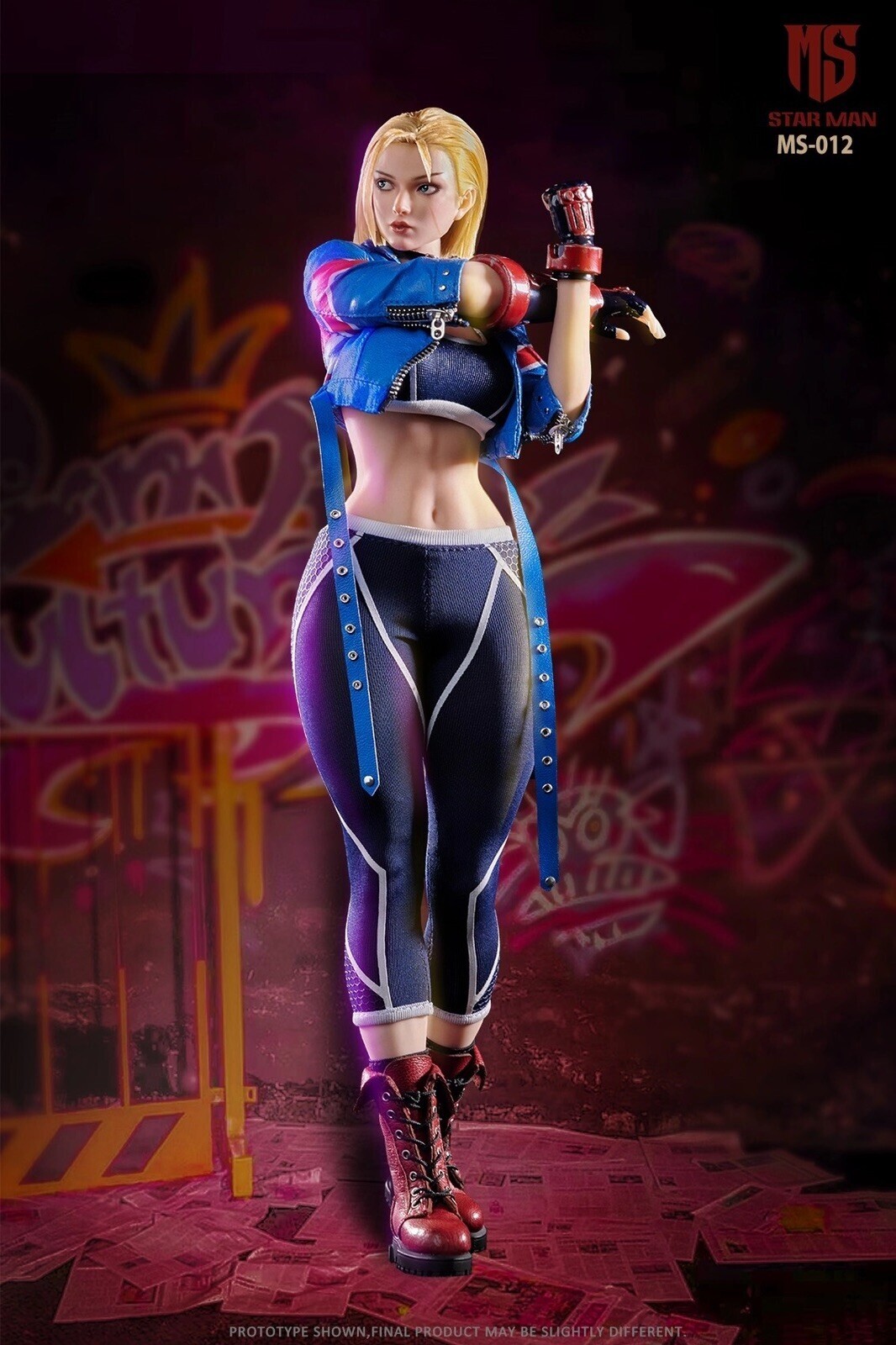 New STAR MAN MS-012 1/6 Street Girl Female Fighter 6 Cammy 12″ Figure Model Gift