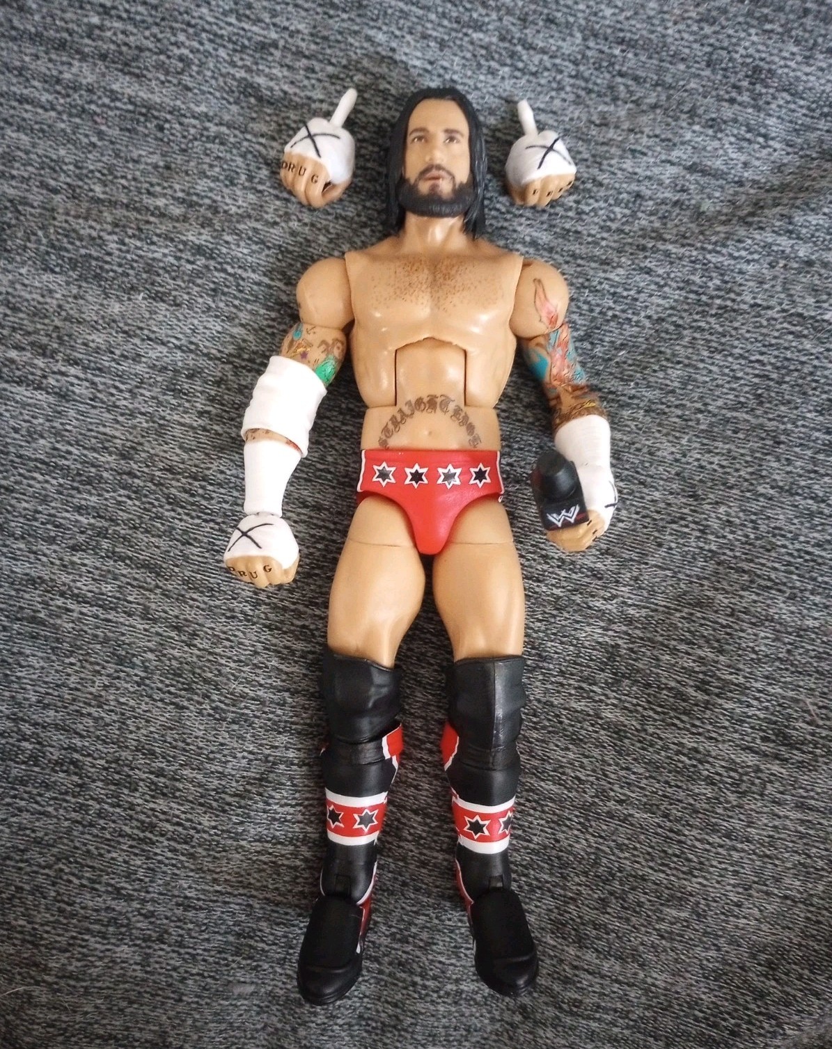 Mattel WWE Elite Royal Rumble 2026 CM Punk Figure Wrestling 2010 SES Sermon READ