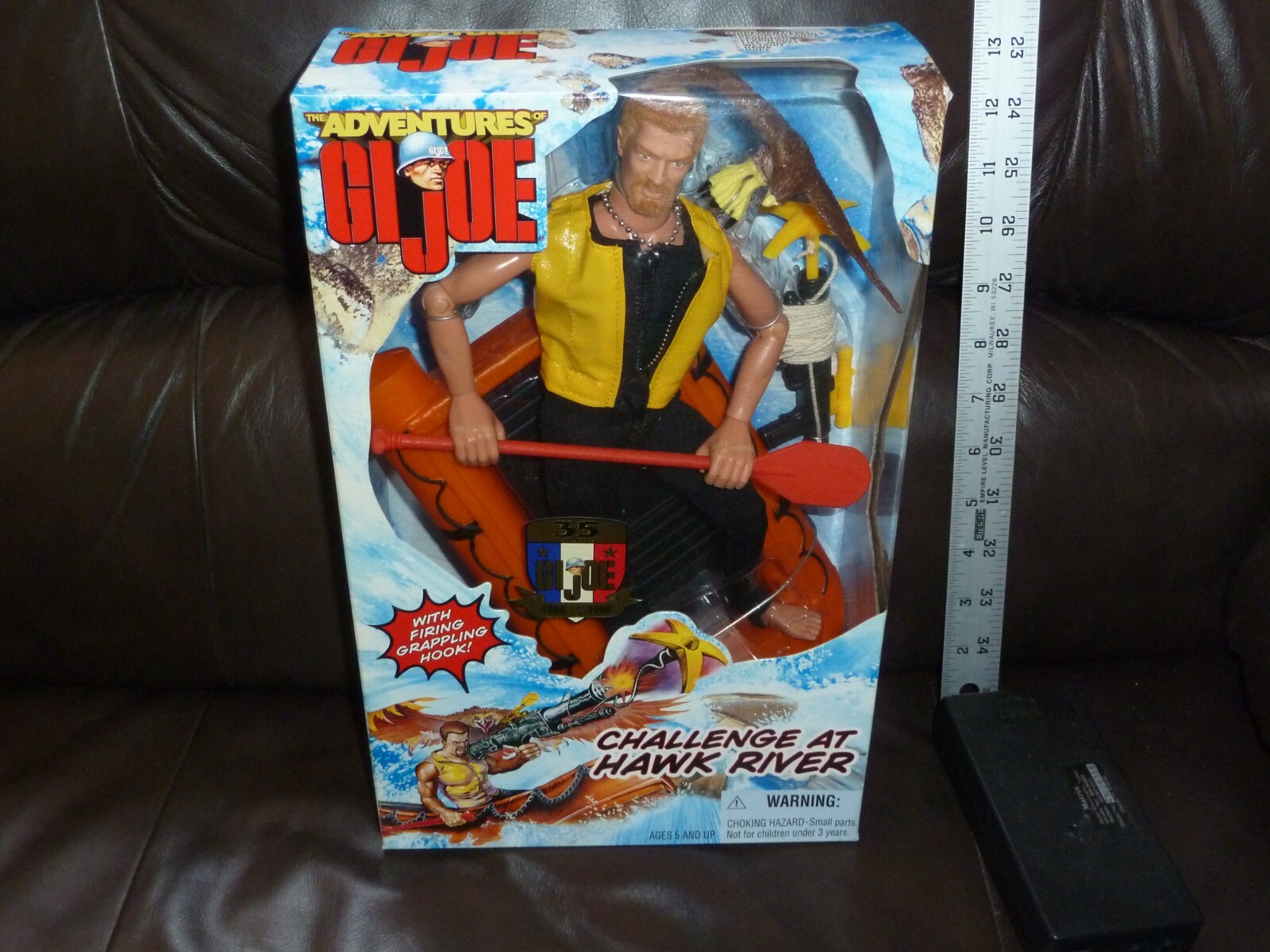 THE ADVENTURES OF G.I. JOE 1995 CHALLENGE AT HAWK RIVER 12 INCH RED FUZZHEAD