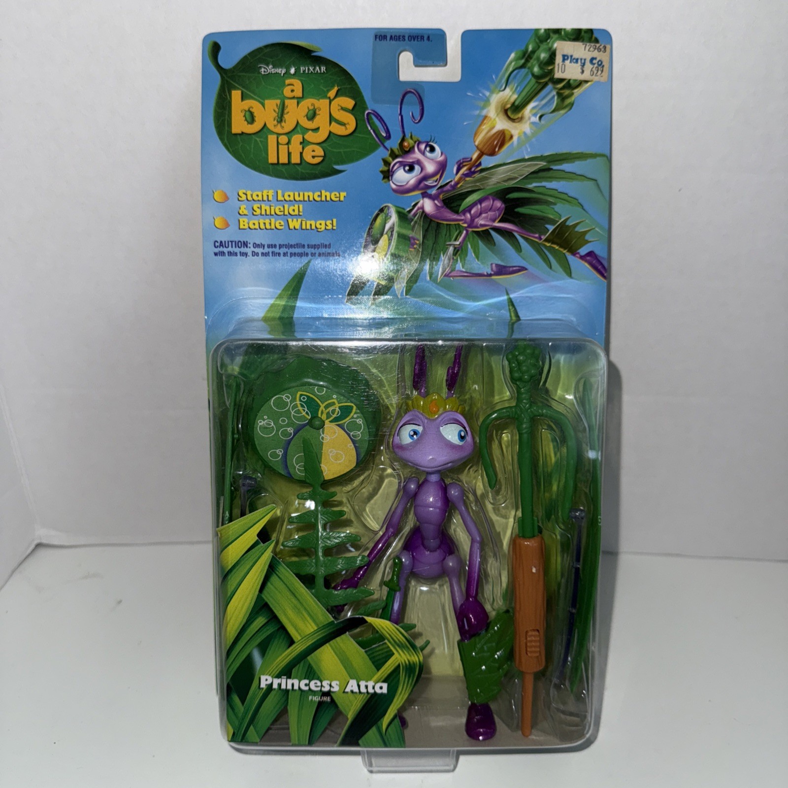 Vintage Disney Pixar A Bug’s Life Princess Atta Figure Mattel 1998 Sealed RARE
