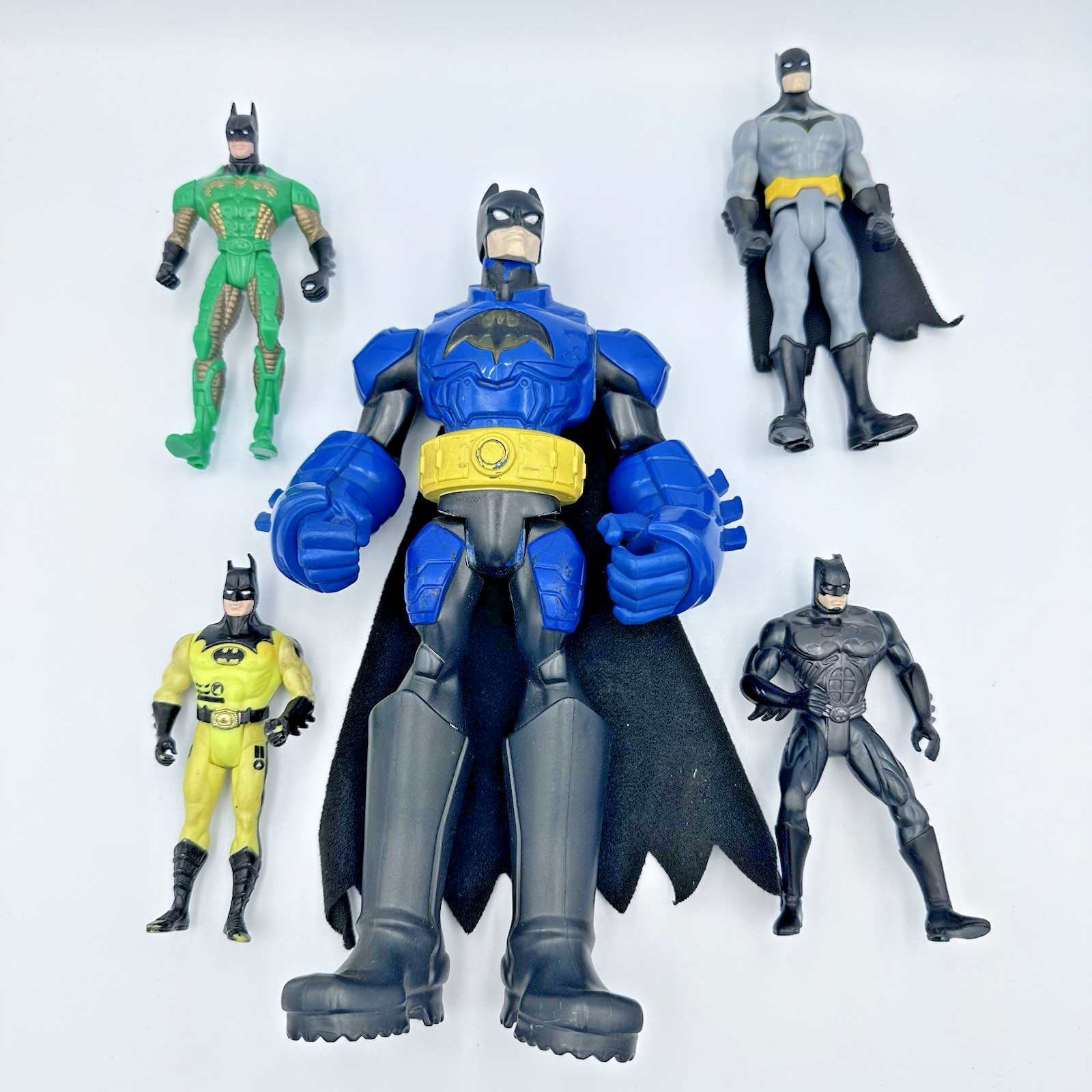 Lot Of 5 Mixed Batman Action Figures Various Years Styles Vintage Modern