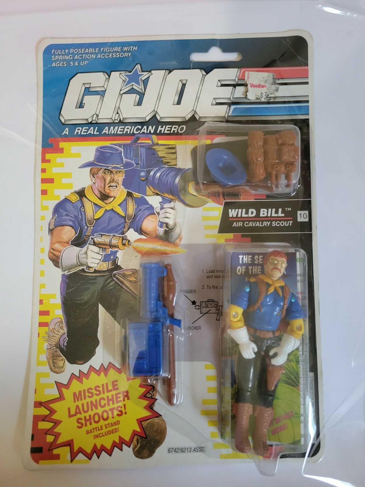 GI JOE WILD BILL 1991 VINTAGE HASBRO ACTION FIGURE| sealed