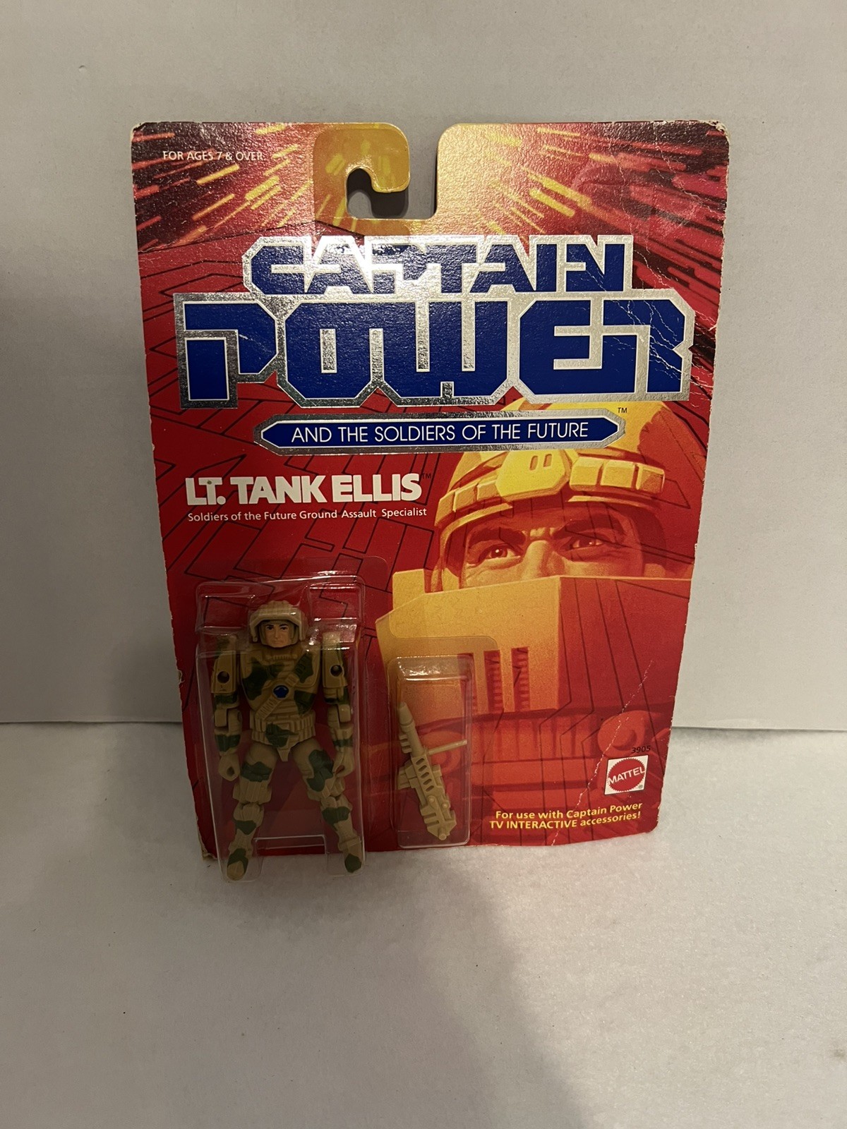 Mattel Captain Power LT. Tank Ellis Action Figure MOC Vintage 1987 NEW vintage