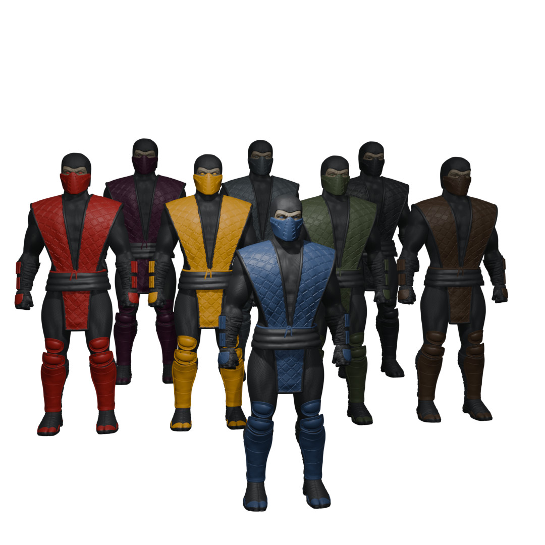 1/12 Scale Deluxe Action Figure Kit: Mortal Kombat Classic