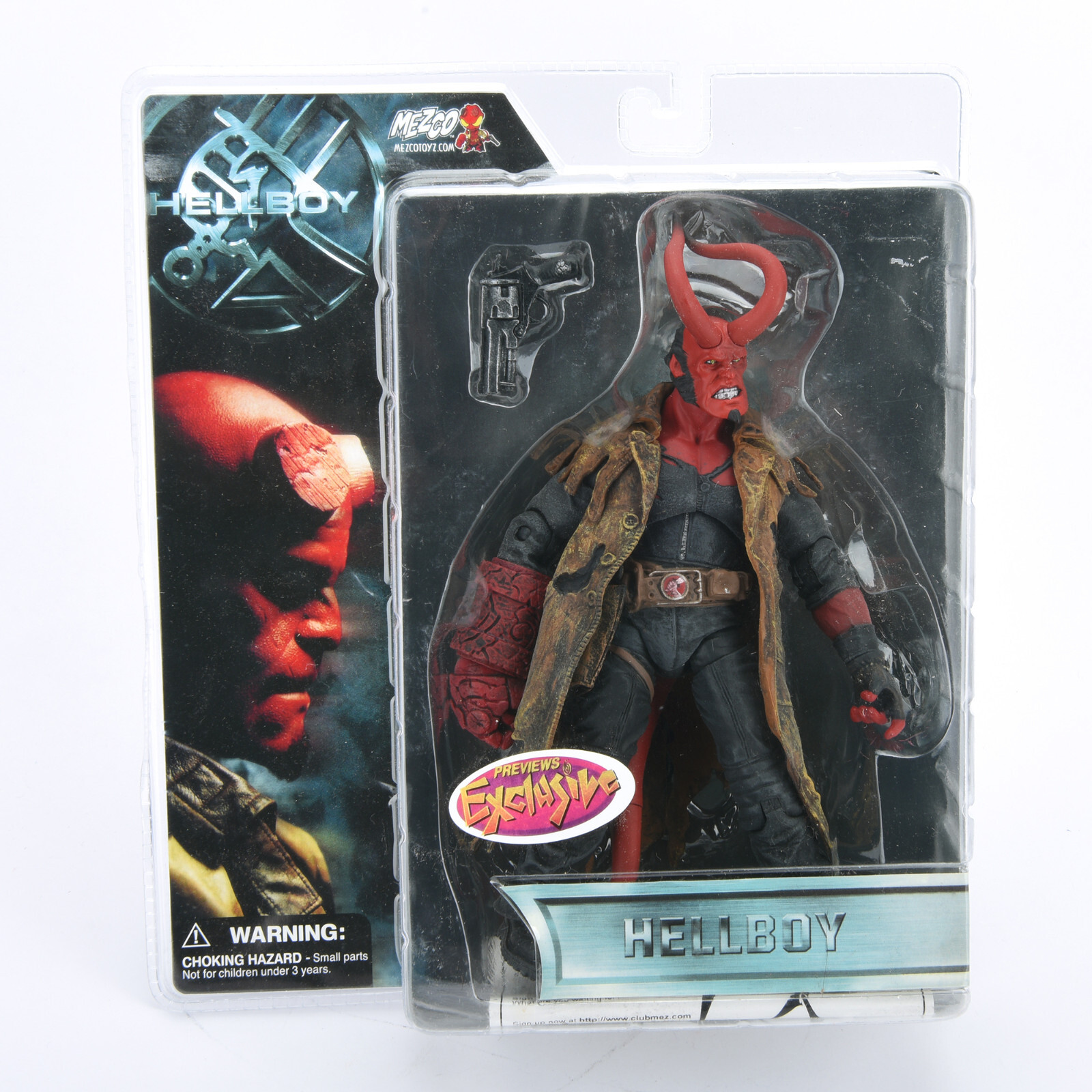 Hellboy Battle Damaged HB 7″ Action Figure Exclusive 1/12 Scale Doll Horn Toys