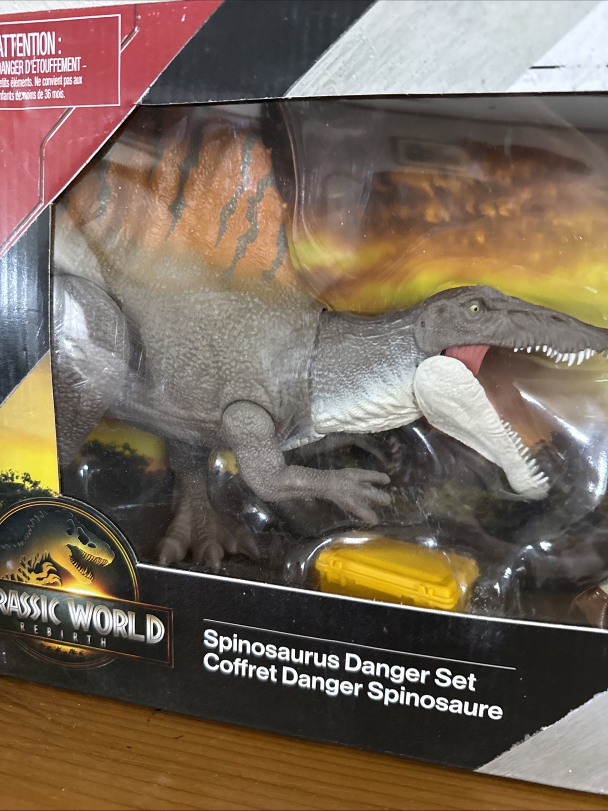 Jurassic World Rebirth Movie Spinosaurus Danger Dinosaur Set JGB54 New