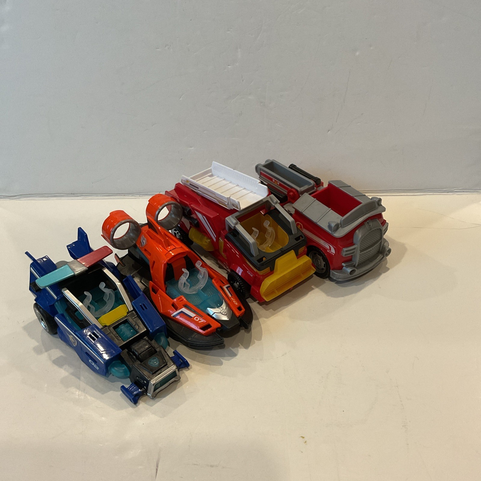 Paw Patrol Transform Vehicle Lot Of 4