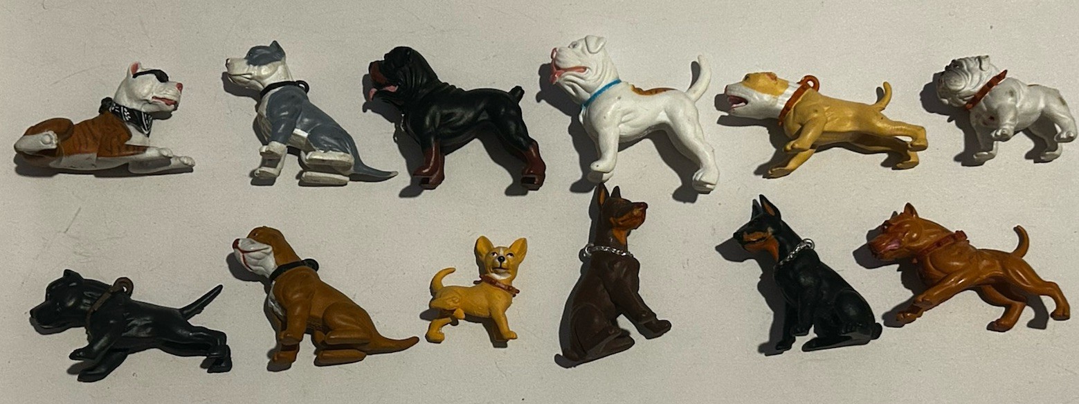 Hood Hounds Series 1 Complete set of 12 Dog figures Rare OG ABEL LOCSTERS Homies