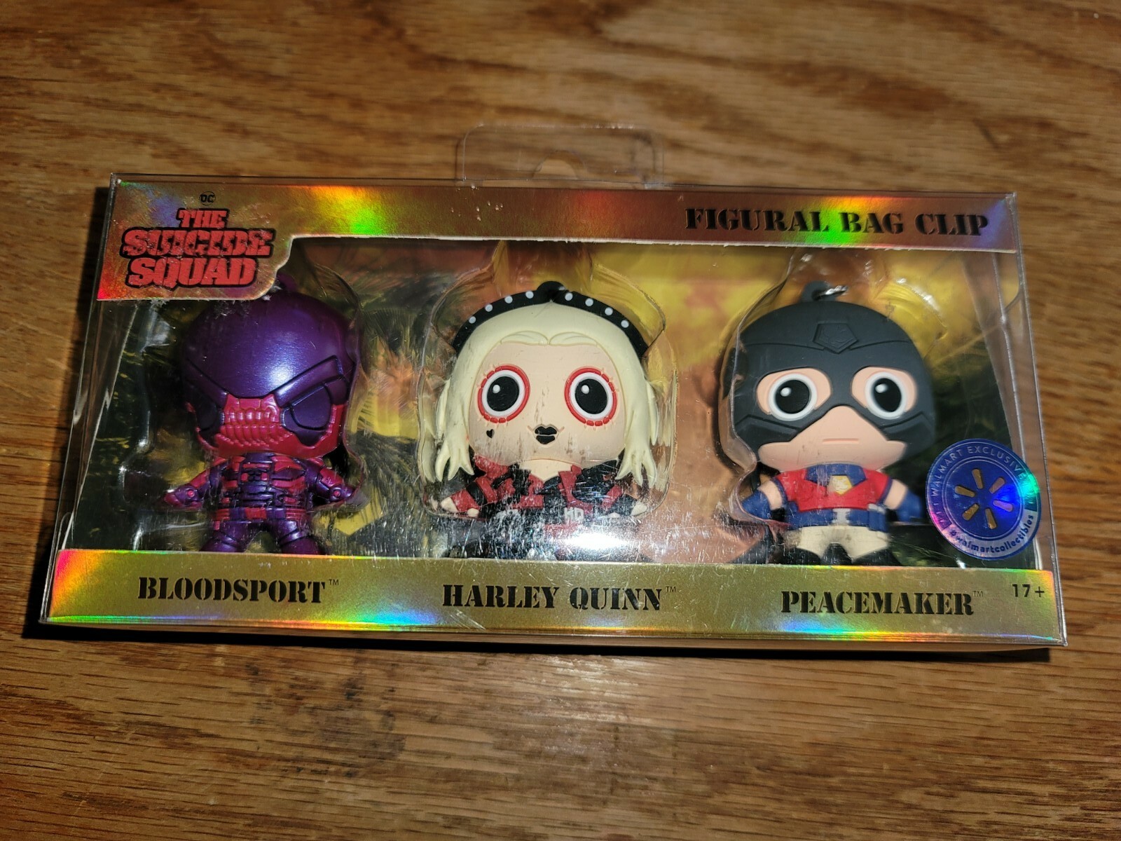 The Suicide Squad Exclusive Figural Bag Clip Bloodsport Harley Quinn Peacemaker