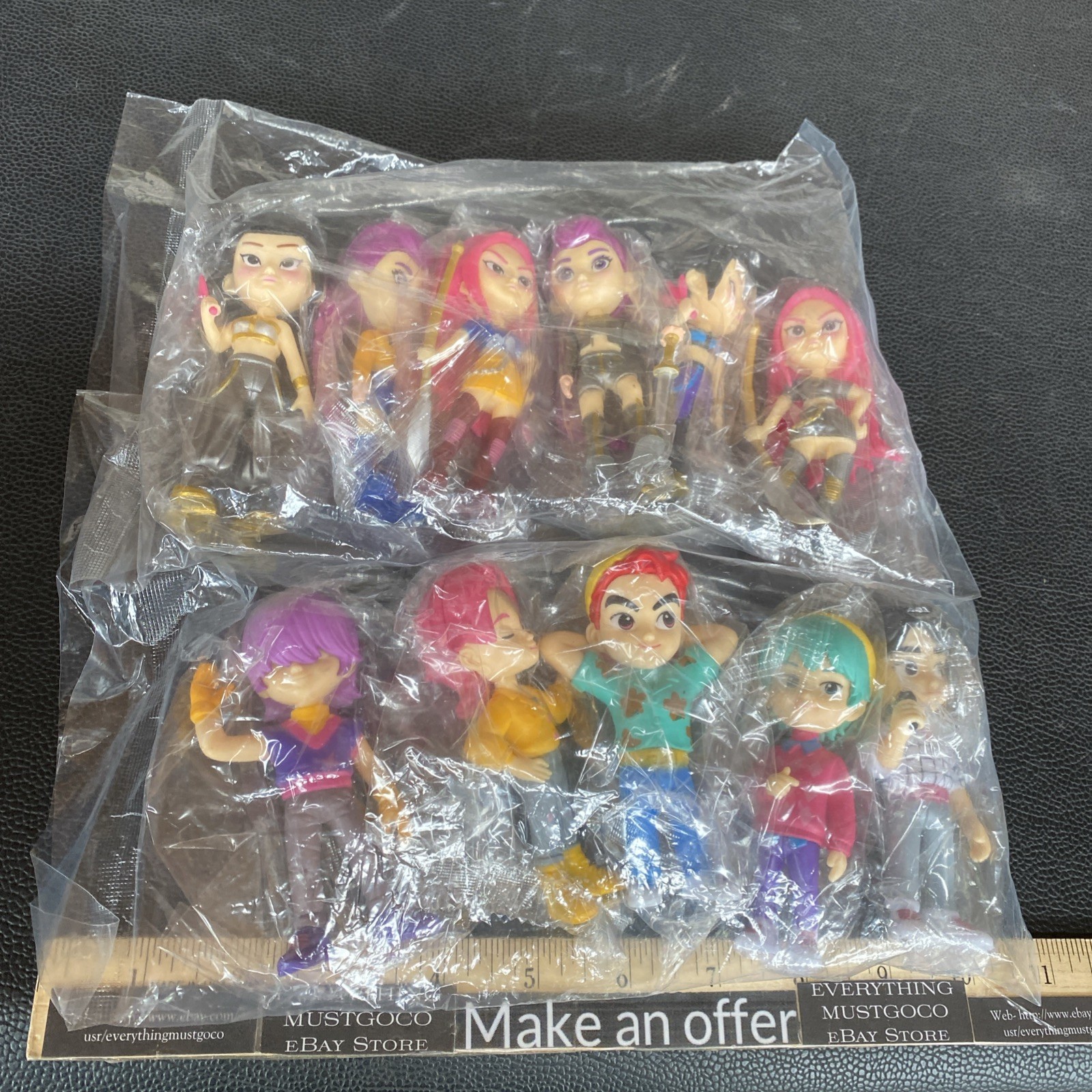 K-Pop Demon Hunters Chibi Mini Figures Toy Lot Of 11 Different Non Poseable NEW